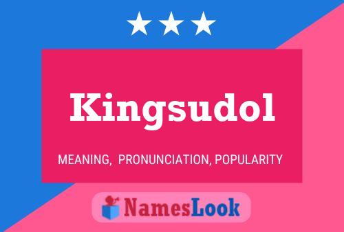 ملصق اسم Kingsudol