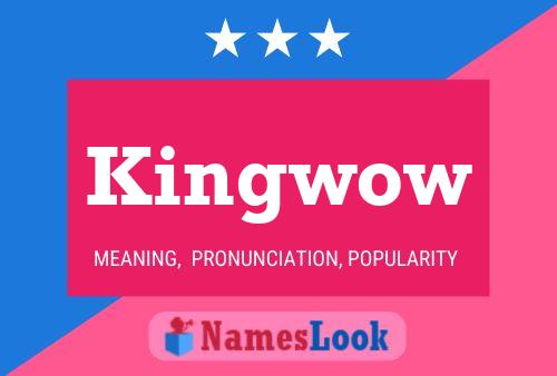 ملصق اسم Kingwow