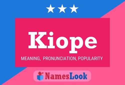 ملصق اسم Kiope