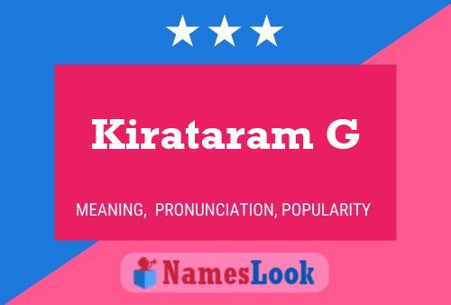 ملصق اسم Kirataram G