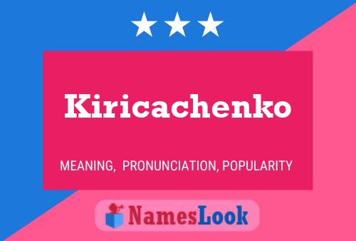 ملصق اسم Kiricachenko