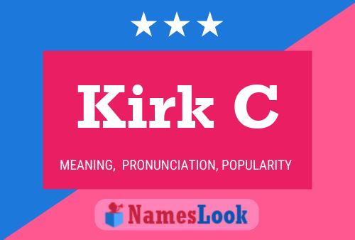 ملصق اسم Kirk C