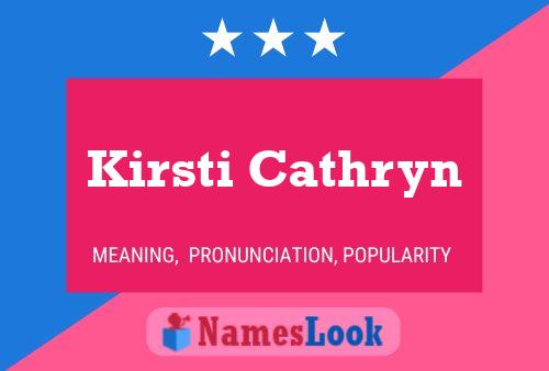 ملصق اسم Kirsti Cathryn