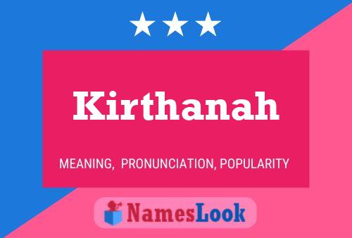 ملصق اسم Kirthanah