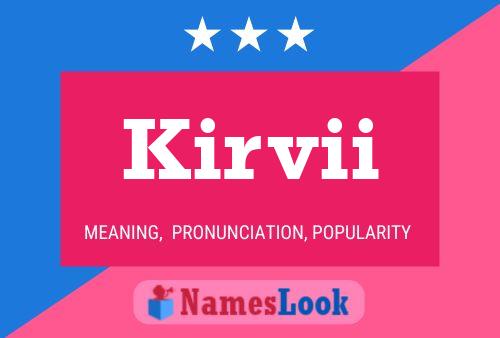 ملصق اسم Kirvii