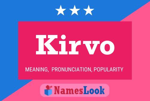 ملصق اسم Kirvo