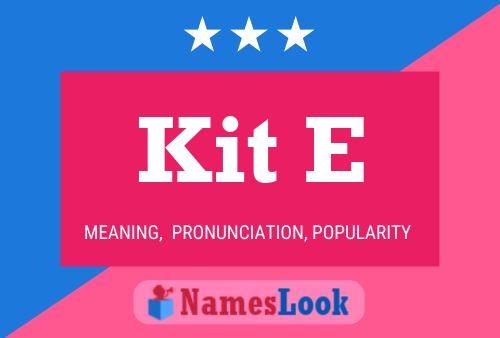 ملصق اسم Kit E