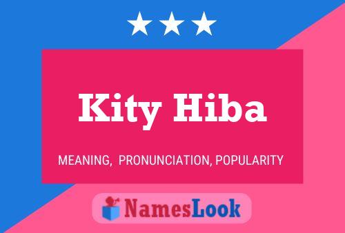 ملصق اسم Kity Hiba