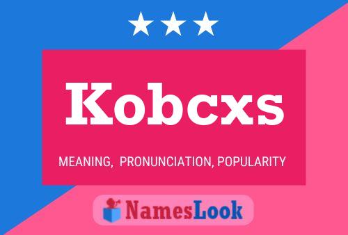 ملصق اسم Kobcxs