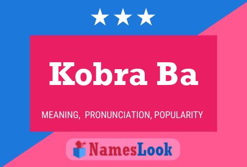 ملصق اسم Kobra Ba