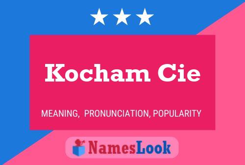 ملصق اسم Kocham Cie