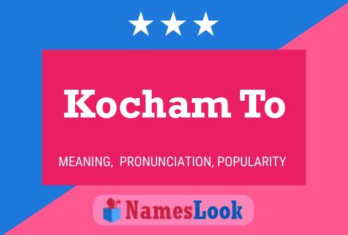 ملصق اسم Kocham To