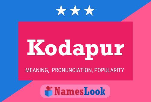 ملصق اسم Kodapur