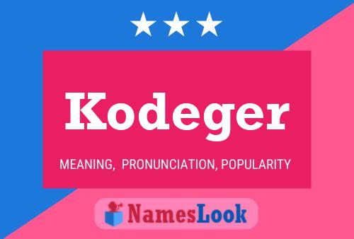 ملصق اسم Kodeger