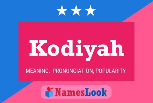 ملصق اسم Kodiyah