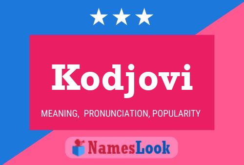 ملصق اسم Kodjovi