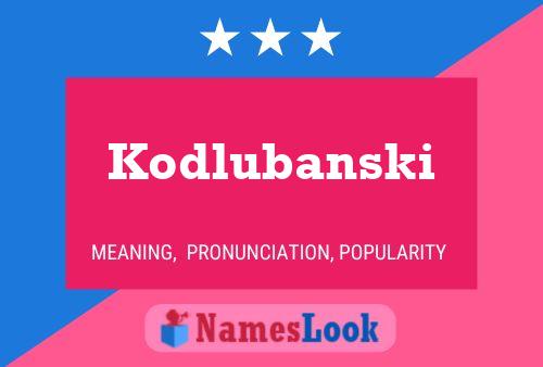 ملصق اسم Kodlubanski