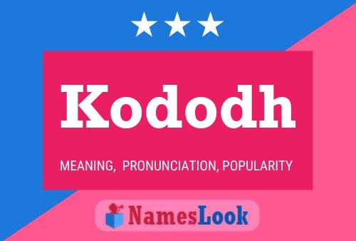 ملصق اسم Kododh