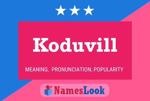 ملصق اسم Koduvill