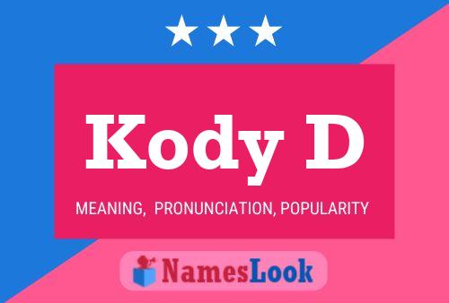 ملصق اسم Kody D