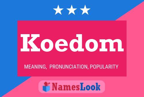 ملصق اسم Koedom