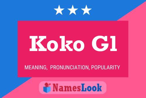 ملصق اسم Koko Gl