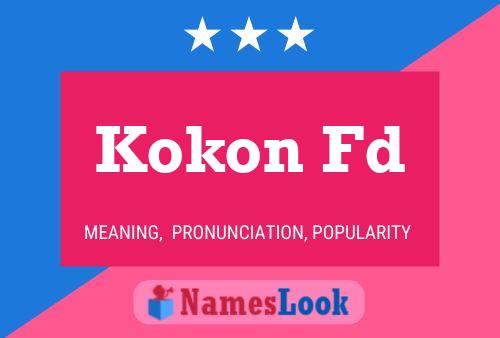 ملصق اسم Kokon Fd