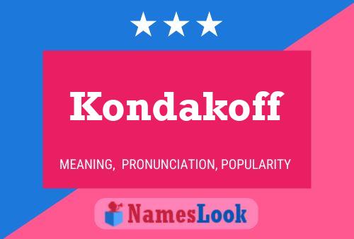 ملصق اسم Kondakoff