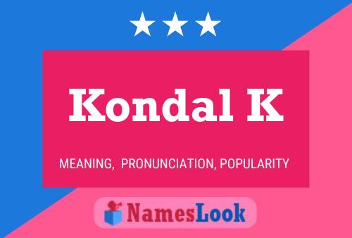 ملصق اسم Kondal K