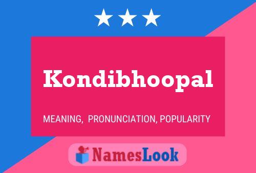 ملصق اسم Kondibhoopal