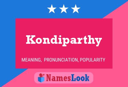 ملصق اسم Kondiparthy