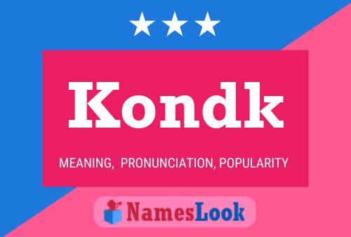 ملصق اسم Kondk