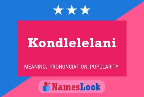 ملصق اسم Kondlelelani