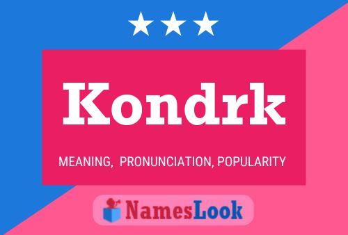 ملصق اسم Kondrk