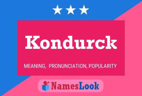 ملصق اسم Kondurck