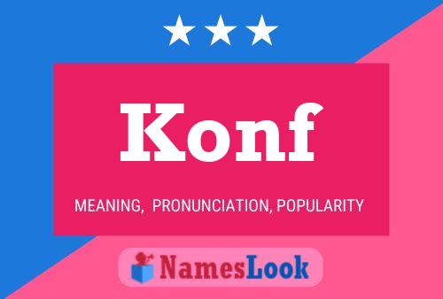 ملصق اسم Konf