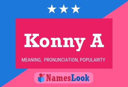 ملصق اسم Konny A