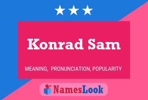 ملصق اسم Konrad Sam