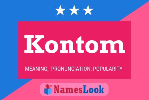 ملصق اسم Kontom