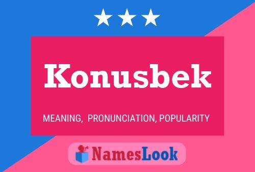 ملصق اسم Konusbek