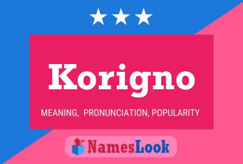 ملصق اسم Korigno