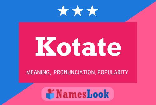 ملصق اسم Kotate