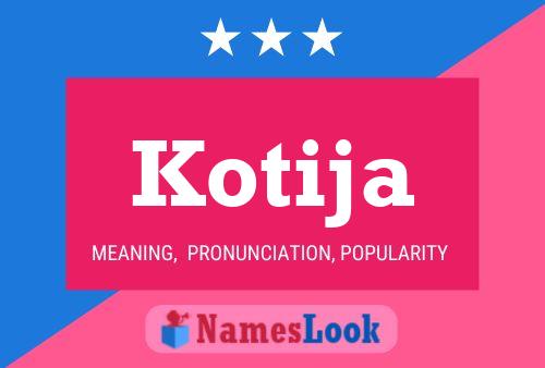 ملصق اسم Kotija