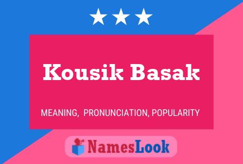 ملصق اسم Kousik Basak