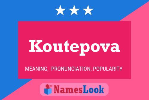 ملصق اسم Koutepova