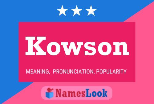 ملصق اسم Kowson