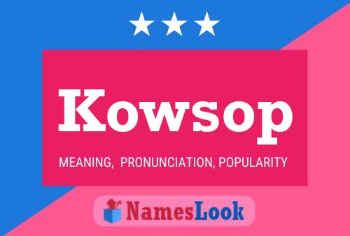 ملصق اسم Kowsop