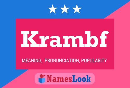 ملصق اسم Krambf