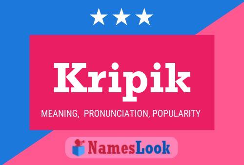 ملصق اسم Kripik