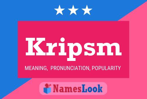 ملصق اسم Kripsm